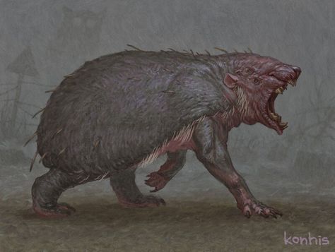 ArtStation - Hedgehogs, konhis Mythological Animals, D D Monsters, Dnd Monsters, Hedgehog Art, Monster Concept Art, Prehistoric Creatures, Mythological Creatures, Monster Design, Creature Concept