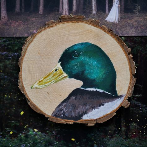 Gouache mallard duck painting. Cottagecore aesthetic 🍄 Mallard Duck Painting, Duck Painting, Duck Crafts, Woodland Animal Art, Hobbit Art, Sweet Gum, Duck Art, Woodland Art, Mallard Duck