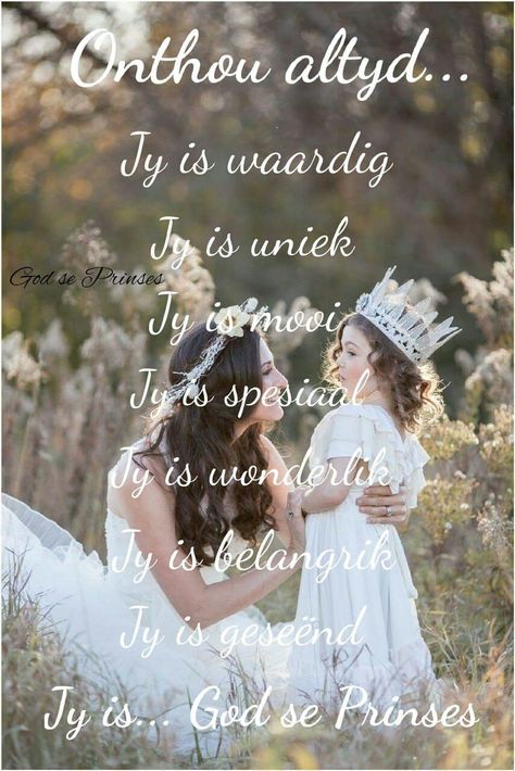 Dogtertjie Quotes, Kleindogter Verjaarsdag Wense, Afrikaanse Sêgoed, Christian Quotes Art, Good Morning Wishes Love, Birthday Wishes For A Friend Messages, Morning Quotes For Friends, My Children Quotes, Scrapbooking Layouts Baby