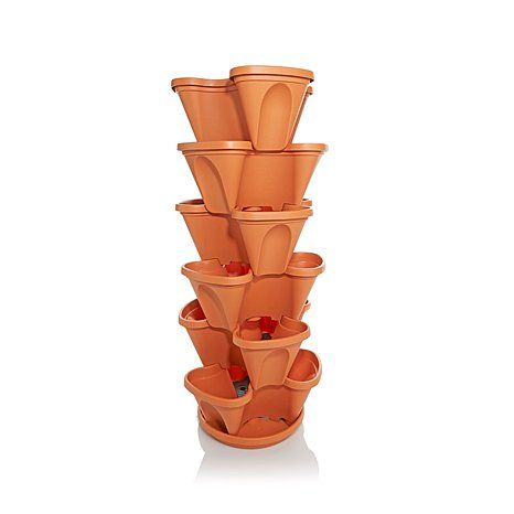 Self-Watering Stacking Planters 6-pack Stacking Planters, Deck Gardening, Grow Tower, Stackable Planters, Herb Garden Planter, Vertical Garden Planters, Gardening Pots, Vegetable Planters, Strawberry Planters