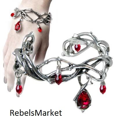 Alchemy Gothic Bracelet Alchemy Gothic Jewelry, Alchemy Jewelry, Red Bangles, Gothic Bracelet, Alchemy Gothic, Goth Jewelry, Red Jewelry, Celtic Jewelry, Gothic Jewelry