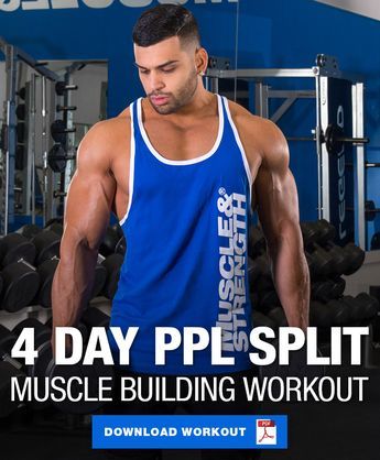 Ppl Split, 4 Day Split Workout, 4 Day Workout Routine, Push Pull Workout Routine, Muscle Mass Workout, Push Pull Legs Workout, 4 Day Workout, Spartan Training, Push Pull Workout