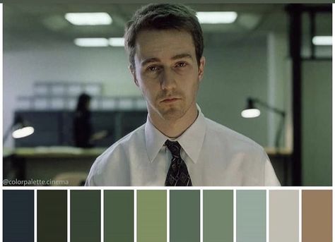 David Fincher Cinematography, Fincher Cinematography, Color In Film, Movie Color Palette, Cinema Colours, Color Script, David Fincher, Cinematic Lighting, Club Color