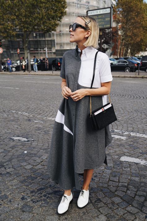 Thom Browne Paris Show Recap | Damsel In Dior Thom Browne Women Outfit, Thom Browne Street Style, Serving Cvnt, Thom Browne Women, Jacey Duprie, What To Wear In Paris, Tom Brown, Damsel In Dior, Visiting Paris