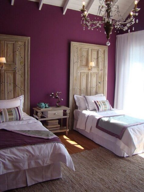 Light Purple Room, Pink Rooms, Purple Bedrooms, Purple Bedroom, Purple Rooms, Lane Furniture, Purple Walls, Design Del Prodotto, Old Door