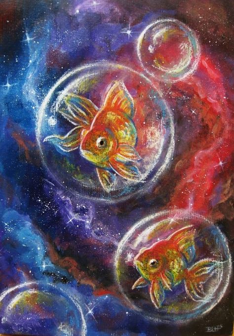 🐠 Galaxy Artwork, Bubble Painting, Crazy Ideas, Photos Of People, Hilarious Photos, Oil Pastel Art, Bubble Art, Surrealism Painting, Oil Pastels