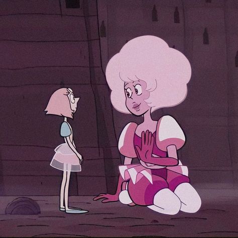 Rose Quartz X Pearl, Pearl X Rose, Pearl And Pink Diamond, Ruby Drawing, Steven Universe Stickers, Su Pearl, Perla Steven Universe, Amethyst Art, Steven Universe Pictures