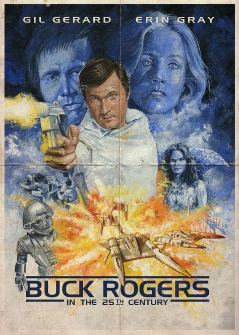 Buck Rodgers, Erin Gray, Buck Rogers, Classic Movie Posters, Battlestar Galactica, Vintage Poster Art, Pulp Fiction, Vintage Art, Art Reference