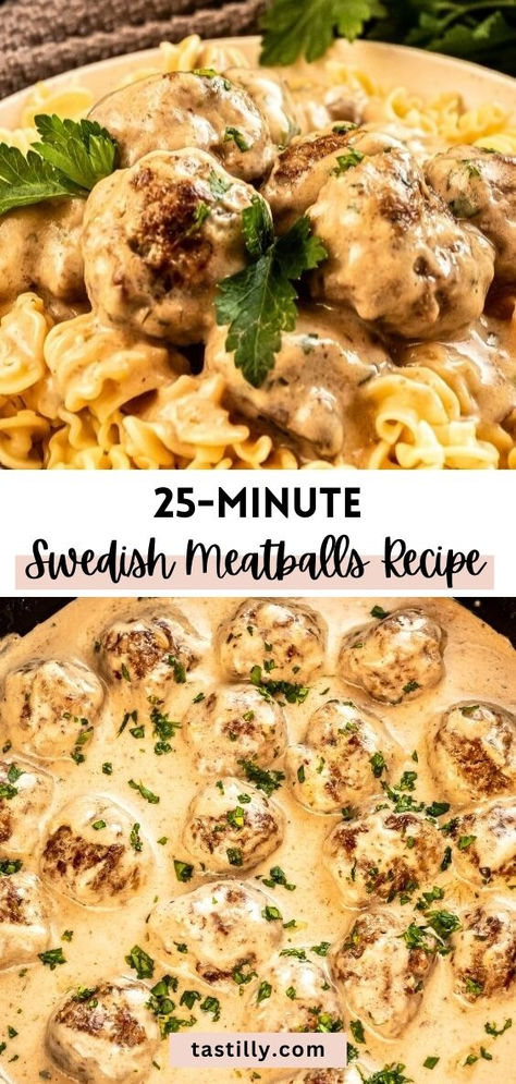 If you haven’t tried Swedish Meatballs, I urge you to do so. Flavored with nutmeg, these meatballs are bathed in the creamiest sauce. Serve them over freshly cooked egg noodles for a hearty and extraordinary meal. Swedish Meatball Recipe, Future Restaurant, Swedish Meatballs Recipe, Swedish Meatballs Easy, Chorizo Recipes, Deer Meat, Beef Pasta, Quick Dinners, Weekday Meals