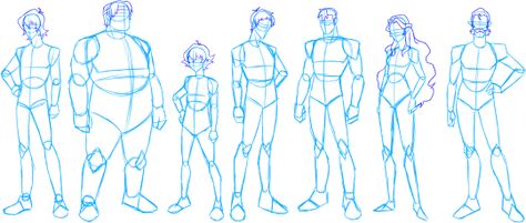 bastart13: I traced over the official Voltron art for a reference on the different shapes to help draw them. Bast's Art, Drawing Bodies, Voltron Art, Cartoon Body, Drawing Body Poses, Human Anatomy Drawing, Body Reference Drawing, Drawing Expressions, Digital Painting Tutorials