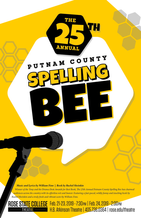 THE 25th ANNUAL PUTNAM COUNTY SPELLING BEE Spelling Bee Poster, Trivia Poster, Art Sub Lessons, Downtown Oklahoma City, Crazy Hat, Bee Classroom, Crazy Hat Day, Student Login, Elderly Activities