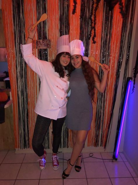 Linguine Costume, Remy And Linguine Costume, Remi Costume, Remy And Linguine, Hot Halloween Costumes Women, Ratatouille Remy, Senior Week, Friend Costumes, Hot Halloween