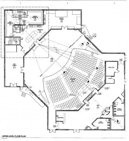 Renovation ACT | Asheville Community Theatre Theatre Plan Architecture, Theater Design Architecture, Auditorium Design Exterior, Theatre Plan, Auditorium Plan, Backstage Theatre, Theater Building, Theater Plan, Theatre Architecture