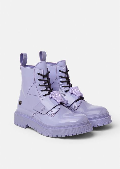 Combat Boots For Women, Versace Boots, Womens Designer Boots, Kawaii Shoes, Versace Shoes, Hype Shoes, Cute Boots, Aesthetic Shoes, Fashion High Heels