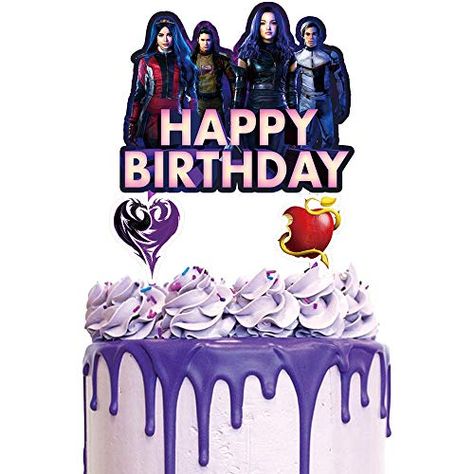 Ships within 24 Hours or Less! Buy This Product Form Our Website For Your Amazing Party! 1 Cake Decorations for Descendants Cake Topper Birthday Party Supplies Cupcake Toppers Shop at https://www.homepartyking.com/product/1-cake-decorations-for-descendants-cake-topper-birthday-party-supplies-cupcake-toppers Descendants Cake Topper, Descendants Cake, Alice In Wonderland Props, Descendants Party, 1 Cake, Your Amazing, 6th Birthday, Birthday Cake Toppers, Descendants