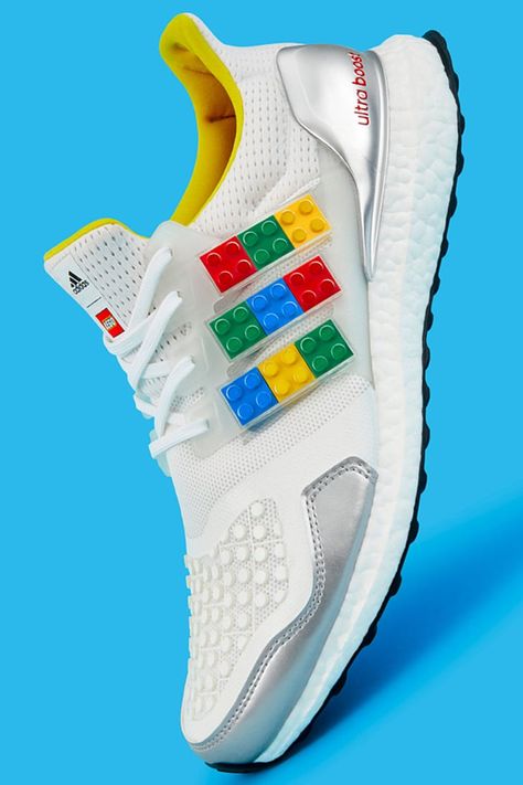 Shop Adidas x LEGO's Customizable Ultraboost DNA Sneakers Lego Adidas, Lego Plates, Lego Lovers, Retro Gadgets, Lego Bricks, Morning Running, Adidas X, Ultra Boost, At Home Gym