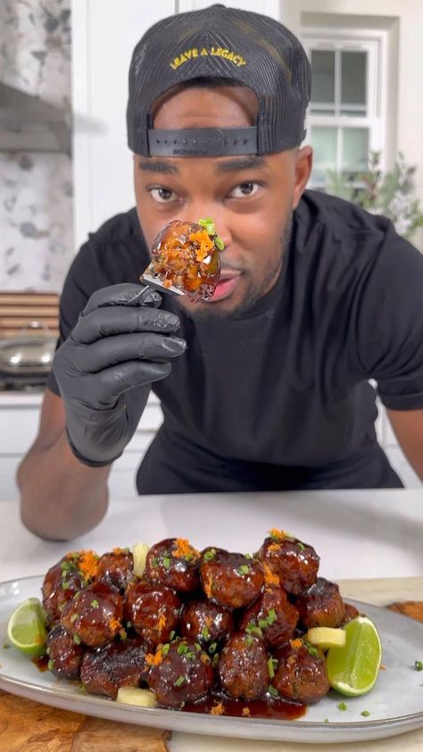 Jamaican Jerk Meatballs Recipe, Bbq Jerk Meatballs, Jerk Turkey Meatballs, Jamaican Jerk Meatballs, Ground Turkey Meatballs Recipes, Daven Gates Recipes, Jamaican Meatballs, Soft Meatballs Recipes, Jerk Meatballs Recipe