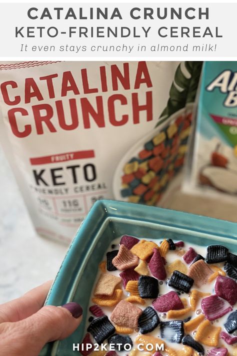 Catalina Crunch, Crunch Bars Recipe, Low Carb Cereal, Cereal Flavors, Keto Cereal, Keto Breakfast Smoothie, Paleo Dishes, Midday Snack, Keto Food List