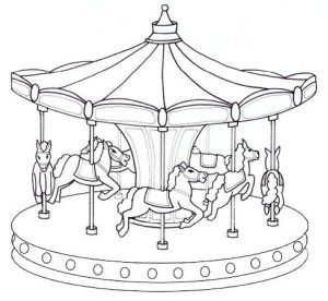 Free Carousel Coloring Pages Fun To Ride - Free Coloring Sheets Merry Go Round Carousel, Free Coloring Sheets, Coloring Pages For Boys, Carousel Horses, Merry Go Round, Clipart Black And White, Horse Coloring, Resin Charms, Mary Poppins