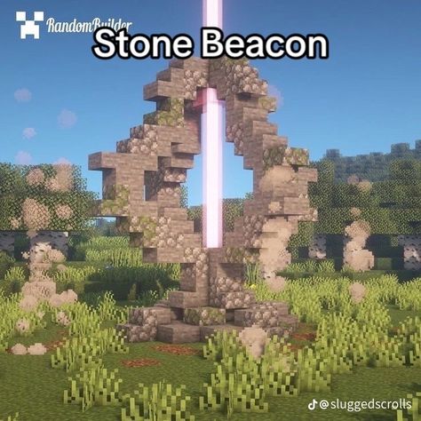 Minecraft Portal Ideas Aesthetic, Minecraft God Statue, Minecraft Portal House, Town Center Minecraft Ideas, Minecraft Castle Entrance Ideas, Minecraft Bone Build, Portal Designs Minecraft, Portal Ideas Minecraft, End Portal Design