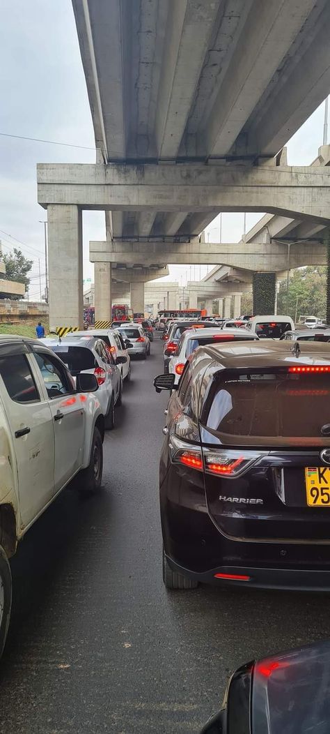 Nairobi Traffic under the expressway Kenya Nairobi City, Nairobi City Photography, Nairobi Kenya Aesthetic, Nairobi Expressway, Minimalist Scenery, Creative Snaps, Kiss Music, Creative Snaps For Snapchat, Nairobi City