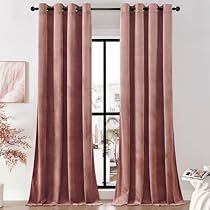 Pink Velvet Curtains, Curtains Grommet, Windows 1, Long Lights, Long Light, Drape Panel, Velvet Curtains, Colorful Curtains, Blackout Windows