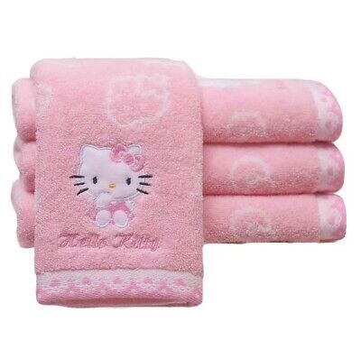 1PC Hello Kitty Anime Cartoon Pink Cotton Bathroom Hand Face Towels  | eBay Hello Kitty Laundry Basket, Hello Kitty Household Items, Random Decorations, Hello Kitty Towel, Pink Stuff To Buy, Room Decor Bathroom, Hello Kitty Bathroom Decor, Pink And Brown Bathroom, Pink Baby