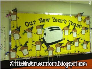 Our New Year's Toast Writing Bulletin Boards, Door Bulletin Boards, January Classroom, Christmas Boards, January Bulletin Boards, Winter Bulletin Boards, Preschool Bulletin, Library Bulletin Boards, New Years Activities