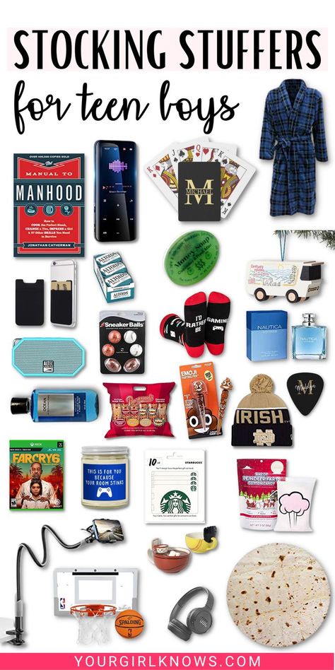 Finding the perfect stocking stuffer for teen boys can be a daunting task. But don't worry, we've got you covered! From tech gadgets to unique fashion finds, these 32 ideas will have your teen boy's Christmas morning looking merry and bright. Stocking Stuffers For Brother, Stocking Stuffers For Boys 10-12, Stocking Stuffers For Teens Boys, Stocking Stuffers For Boys 8-10, Teen Boy Stocking Stuffers, Stocking Stuffers Teen Boys, Stocking Stuffers For Teen Boys, Christmas Gifts For Teen Boys, Mens Stocking Stuffers