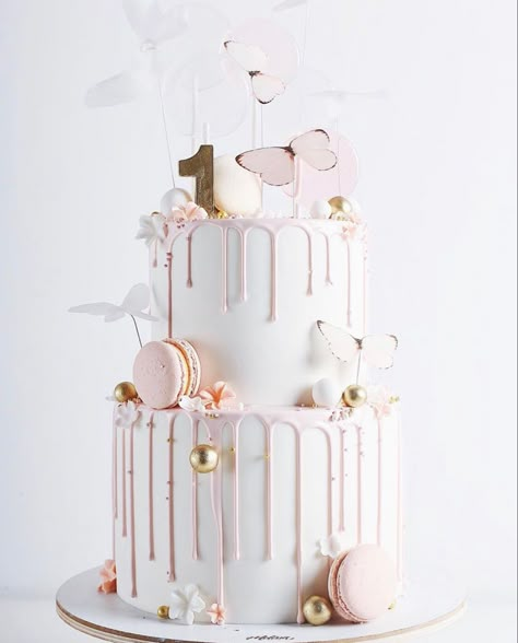 1st Birthday Cake 2 Tier, Birthday Cake 2 Tier, 2 Tier Birthday Cake, 21st Bday Cake, 1st Bday Cake, 15th Birthday Cakes, Tiered Cakes Birthday, Cake Pop Decorating