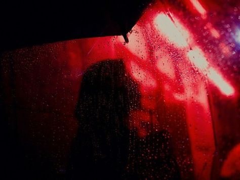 red ~ neon ~ night ~ house ~ city ~ street ~ girl ~ lights ~ window ~ rain ~ drops The Heist, Neon Noir, Atomic Blonde, Red Rain, Neon Nights, 80s Aesthetic, Neon Aesthetic, Neo Noir, + Core + Aesthetic