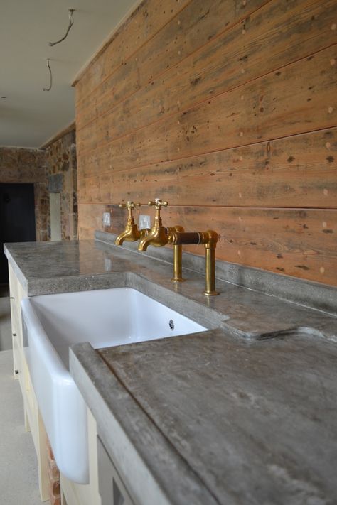 Concrete Kitchens, Rustic Countertops, Kitchen Counter Top, Outdoor Kitchen Countertops, Concrete Bench, Concrete Kitchen, Concrete Wood, Polished Concrete, Concrete Countertops