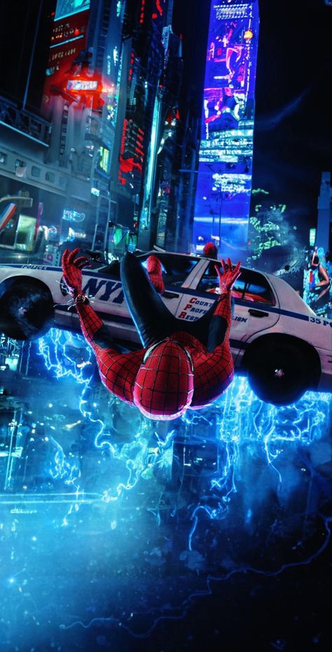 Spider Verse Wallpaper, Spiderman Into The Spider Verse, Art Spiderman, All Spiderman, Image Spiderman, Amazing Spiderman Movie, Verse Wallpaper, Miles Morales Spiderman, Into The Spider Verse