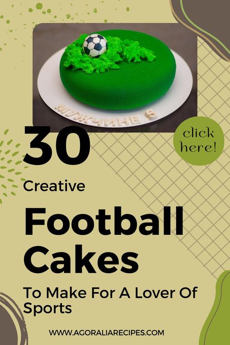 Kick off your baking game with our football cake tutorials! From petite cupcakes to towering tiers, these guides are your playbook for creating a sensational soccer ball cake. Customize the colors to showcase team spirit and score big on any occasion. 2 Tier Football Cake, Soccer Cakes For Boys, Football Theme Cake Boys, Football Cake Ideas, Football Field Cake, Football Cake Design, Football Themed Cakes, Football Cakes, Soccer Ball Cake