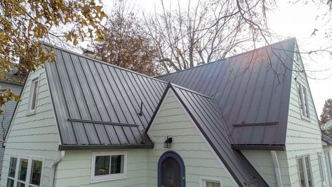 Metal Roof Colors from our Manufacturers - The Metal Roof Company Gray Metal Roof Houses Color Combos, Metal Roofing, Metal Roof Houses Color Combos, Metal Roof Colors, Metal Roof Houses, Clapboard Siding, Lake Houses Exterior, Roofing Companies, Roof Colors