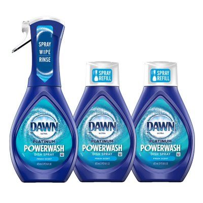 Dawn Platinum, Dawn Powerwash, Orange Scent, Dawn Dish Soap, Dish Detergent, Liquid Dish Soap, Dishwasher Soap, Dishwashing Liquid, Cleaning Dishes