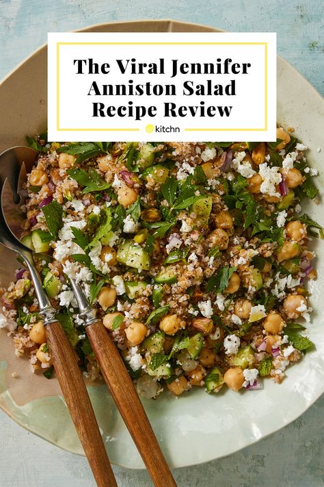 Jennifer Aniston Salad With Quinoa, Jennifer Aniston Cobb Salad Recipe, Jennifer Garner Salad, Viral Chopped Salad, Jen Aniston Salad, Jennifer Anniston Salad Recipes, Jenifer Aniston Salad, Viral Salad Recipes, Kardashian Salads Recipes