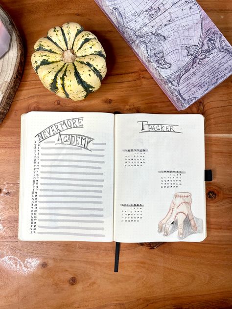 Wednesday Addams Bujo, Wednesday Addams Journal Ideas, Wednesday Addams Journal, Netflix Wednesday Addams, Addams Family Thing, Bullet Journal Planning, Wednesday Nevermore, Netflix Wednesday, Wednesday Addams Family