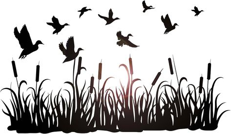 Amazon.com: Vinyl Wall Decal Hunting Ducks Flying Meadow Grass Nature Stickers Mural Large Decor (g3785) black : Tools & Home Improvement Popular Decals, Ducks Flying, Bird Wall Decals, Large Decor, Nature Stickers, Wall Treatments, Outdoor Areas, Vinyl Wall Decals, Pharmacy Gifts