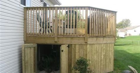 17 Best ideas about Under Deck Storage on Pinterest | Under deck ... Under Deck Storage Shed, Patio Deck Ideas, Under Deck Storage, Deck Skirting, Under Deck, Backyard Patio Deck, Deck Storage, Building A Porch, Patio Deck Designs