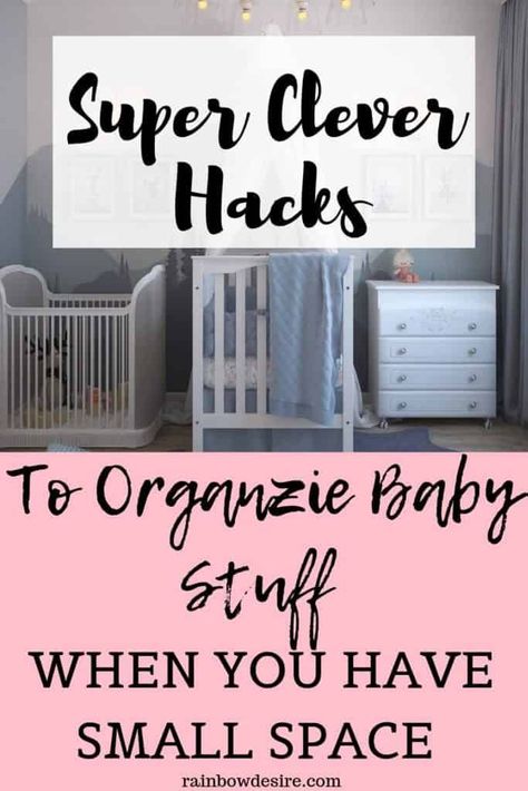 Tips and ideas on how to organize your space for your baby nursery Baby Nursery Rainbow, Ikea Nursery, Baby Room Organization, Small Nurseries, Space Stuff, Space Nursery, Fantastic Baby, Small Space Organization, Baby Sleep Problems