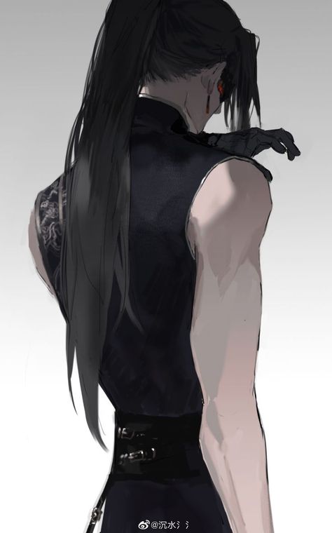 An Anime, Anime Character, Black Hair, The Story, Tattoos, Hair, Anime, Black, Art