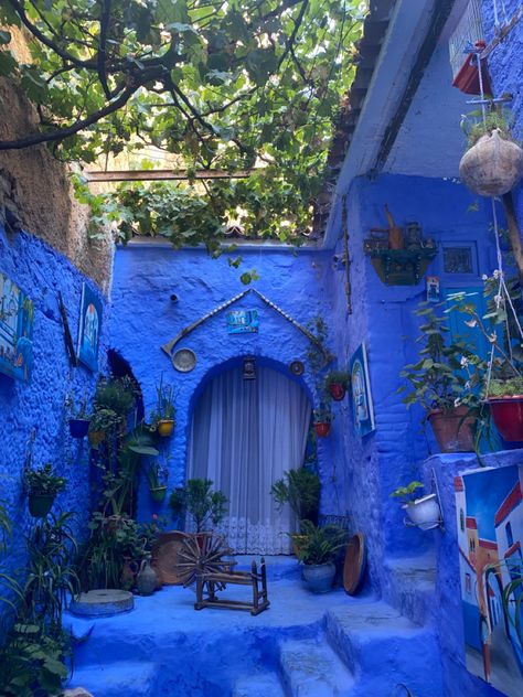 Blue City Morocco, Morocco Architecture, Morocco Travel Destinations, Vintage Trailer Remodel, Morocco Aesthetic, Blue Desert, Chefchaouen Morocco, Morocco Travel, Blue City