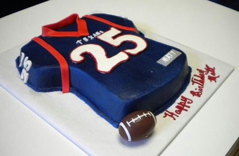 Houston Texans birthday cake! Houston Texans Cake, Texans Cake, Football Cakes, 13 Cake, Cake Themes, 34th Birthday, Designer Cakes, Football Party Food, Football Cake