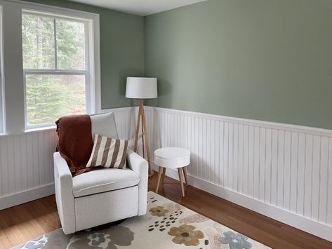 Wainscoting in Baby's Room - WindsorONE Painting Wainscoting Ideas, Horizontal Beadboard, Boys Room Ideas, Craftsman Style Trim, Shiplap Feature Wall, Colonial Living Room, Craftsman Dining Room, Painted Wainscoting, Beadboard Wainscoting