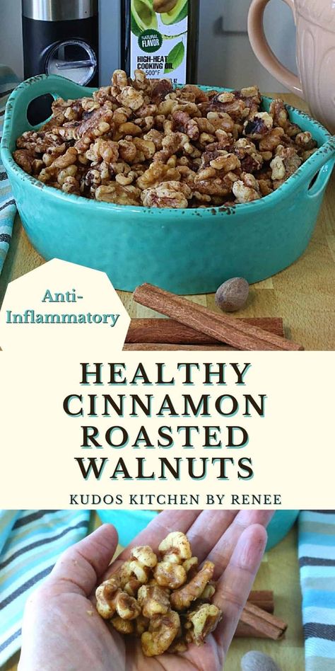 Walnut Recipes Healthy, Protein Sweets, High Heat Cooking Oil, Health Benefits Of Walnuts, Healthy Fats Foods, Spiced Walnuts, Heart Healthy Snacks, Inflammation Recipes, Walnut Butter