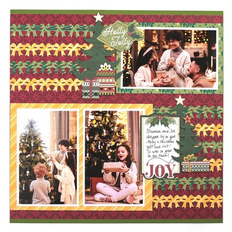 Scrapbook Layout Ideas, Christmas Card Tutorials, Christmas Scrapbook Layouts, Winnie The Pooh Christmas, Digital Scrapbooking Freebies, Creative Memories Scrapbooking, Christmas Layouts, Christmas Giveaways, Unity Stamps