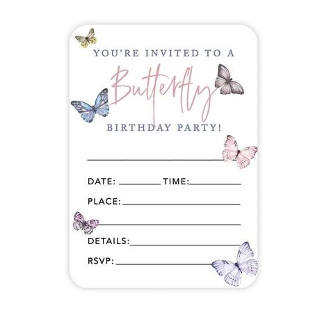 Aesthetic invitation card birthday