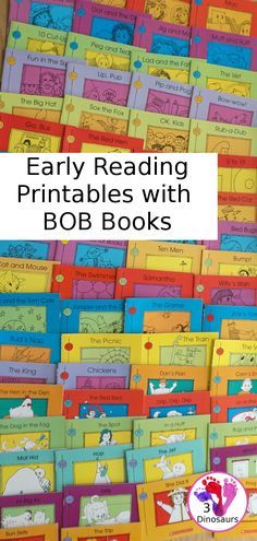 Early Reader Books Free Printable, Pre Reader Activities, Reading Booklets For Kindergarten, Preschool Reading Activities Printables, Free Kindergarten Books To Print, Printable Sight Word Books, Bob Books Set 1 Printables, Early Reader Books, Bob Books Printables