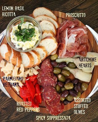 Holiday Antipasto Platter - Use delicious, fresh and store bought ingredients to make an impressive antipasto platter to bring to your next holiday party ~ www.mangiamichelle.com